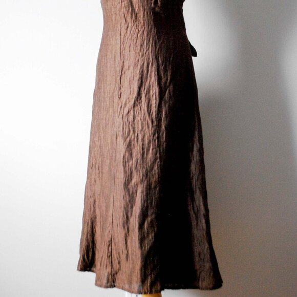 Taifun Earthy Brown Midi Dress - Picture 3 of 7